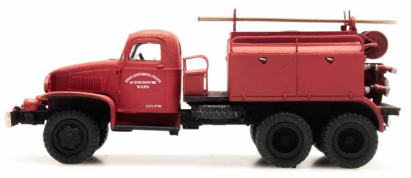 REE Modeles CB-077 - GMC C.C.F.L Tank Truck for Forest Fire Froger Steel Cabin ROUEN